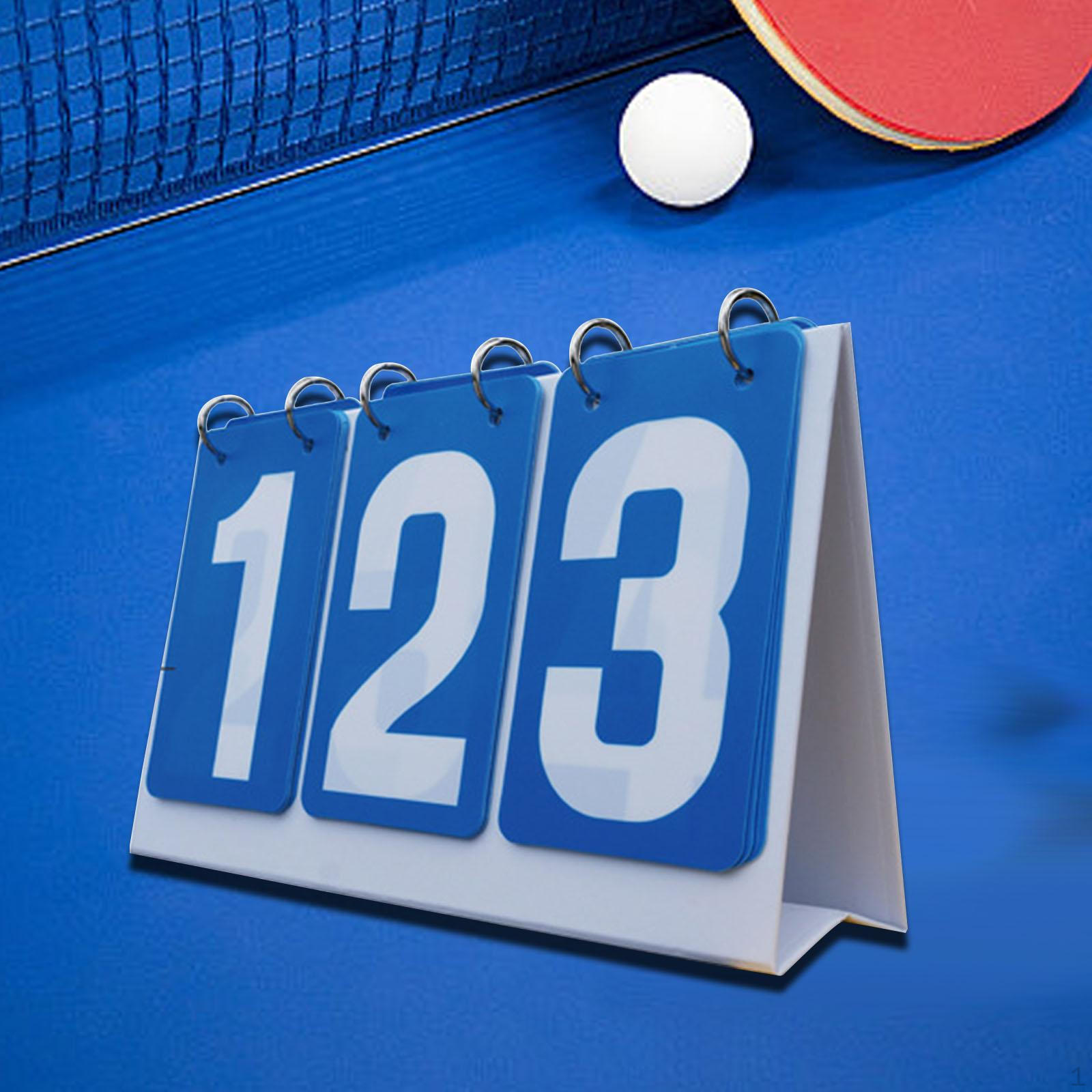 

Flip Scoreboard Score Flipper 3 digits Scorekeeper Keeper for Volleyball синій