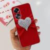For Cover Oppo A58 4G CPH2577 Case Love Heart Butterfly Cover Shell For Oppo A78 5G 4G CPH2565 Soft Clear TPU Bumper Etui