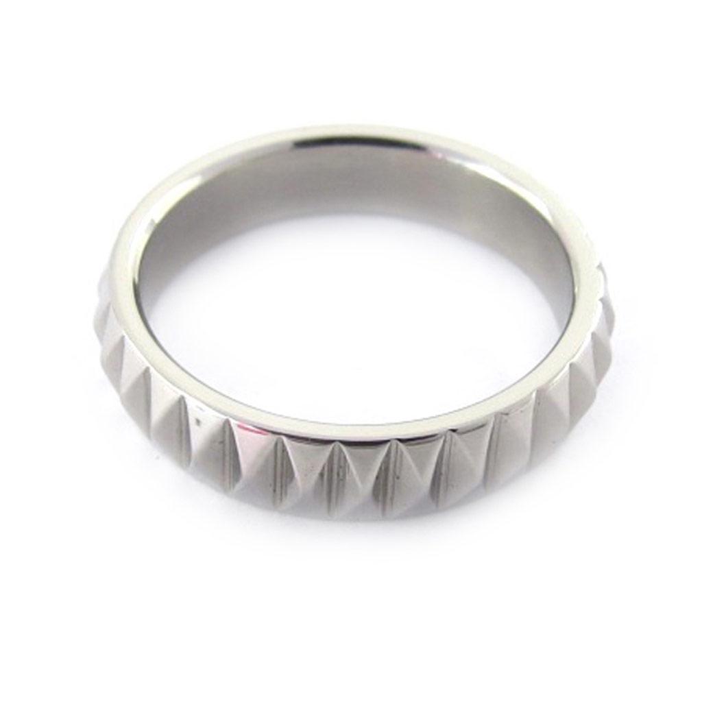 Bague acier 'Chorégraphie' argenté - 4 mm