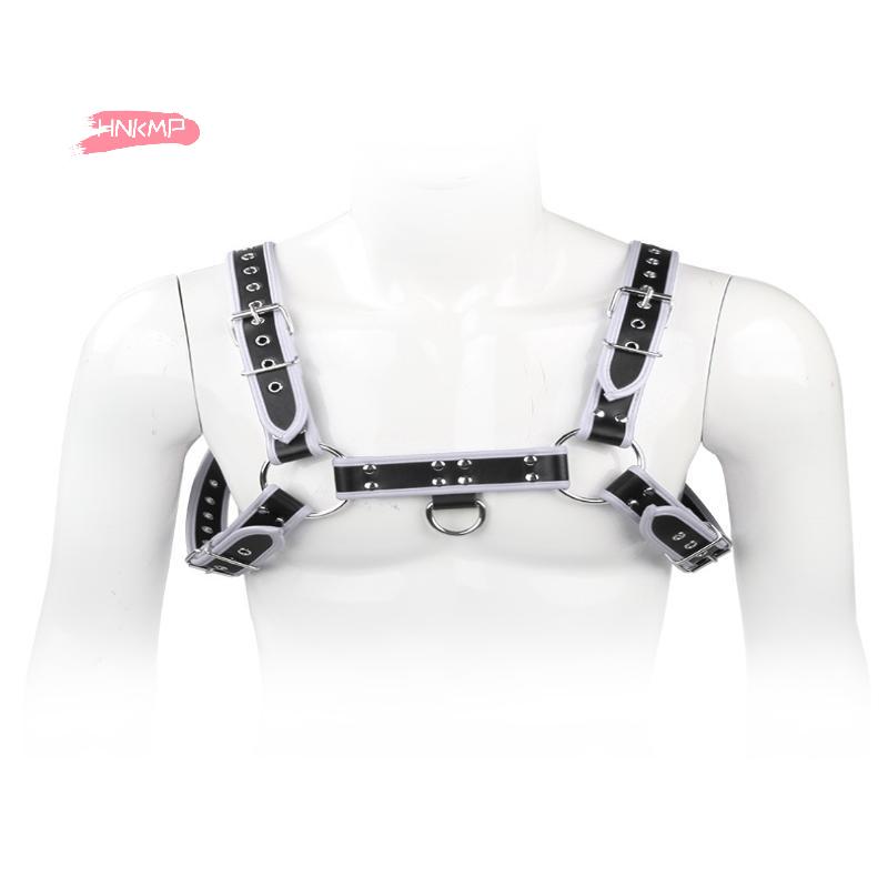 6 Colors Men Harness English Bull Dog Leather Chest Belt Fetish Clothing Sexy Straps Bondage Erotic Products Sex Toys For Men