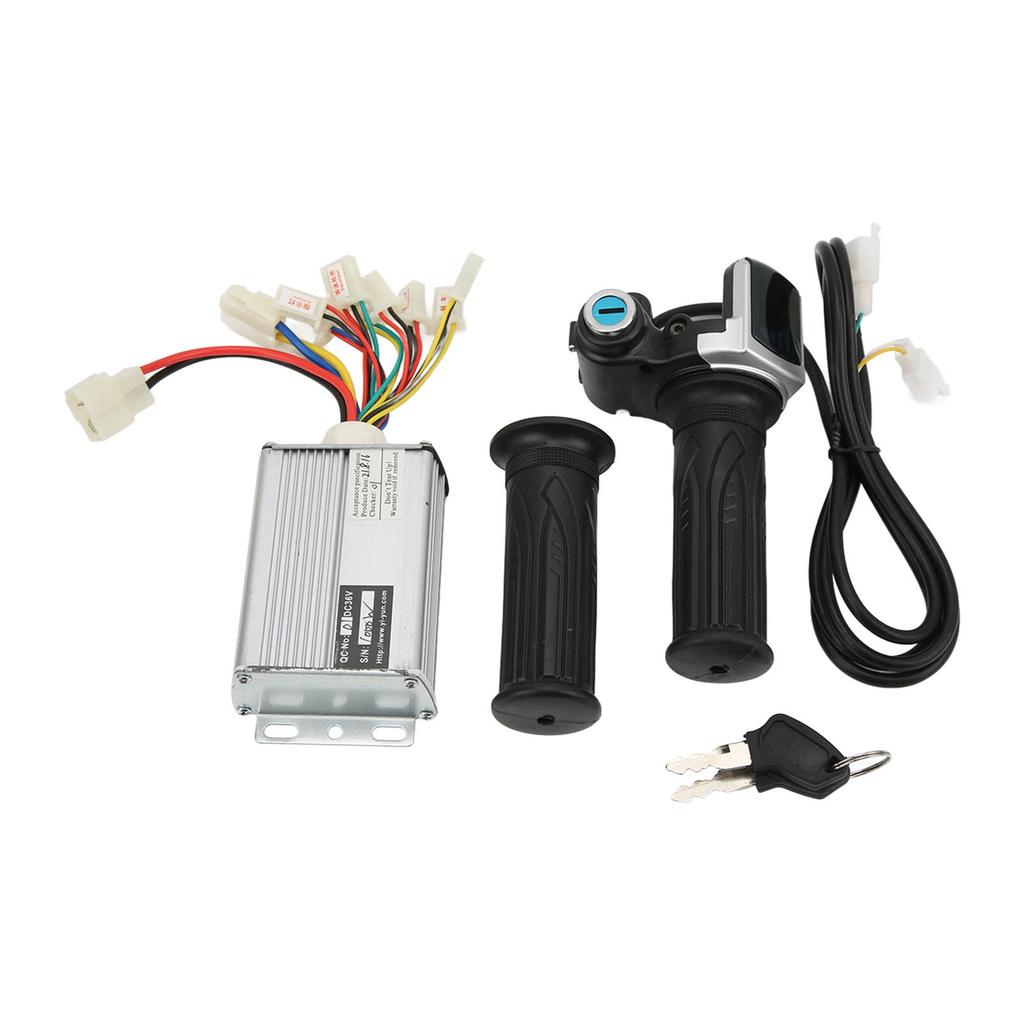 36V 1000W Motor Brushed Speed Controller with Locking Battery Display Throttle Twist Grip for Mini Bike