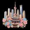 City Scenic Spots Cultural Refrigerator Magnets - Architectural Tourism & Museum Metal Magnet Tiles