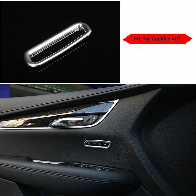 Seat Memory Switch Frame Cover Trim ABS Matte Silver For Cadillac XT5 2016-