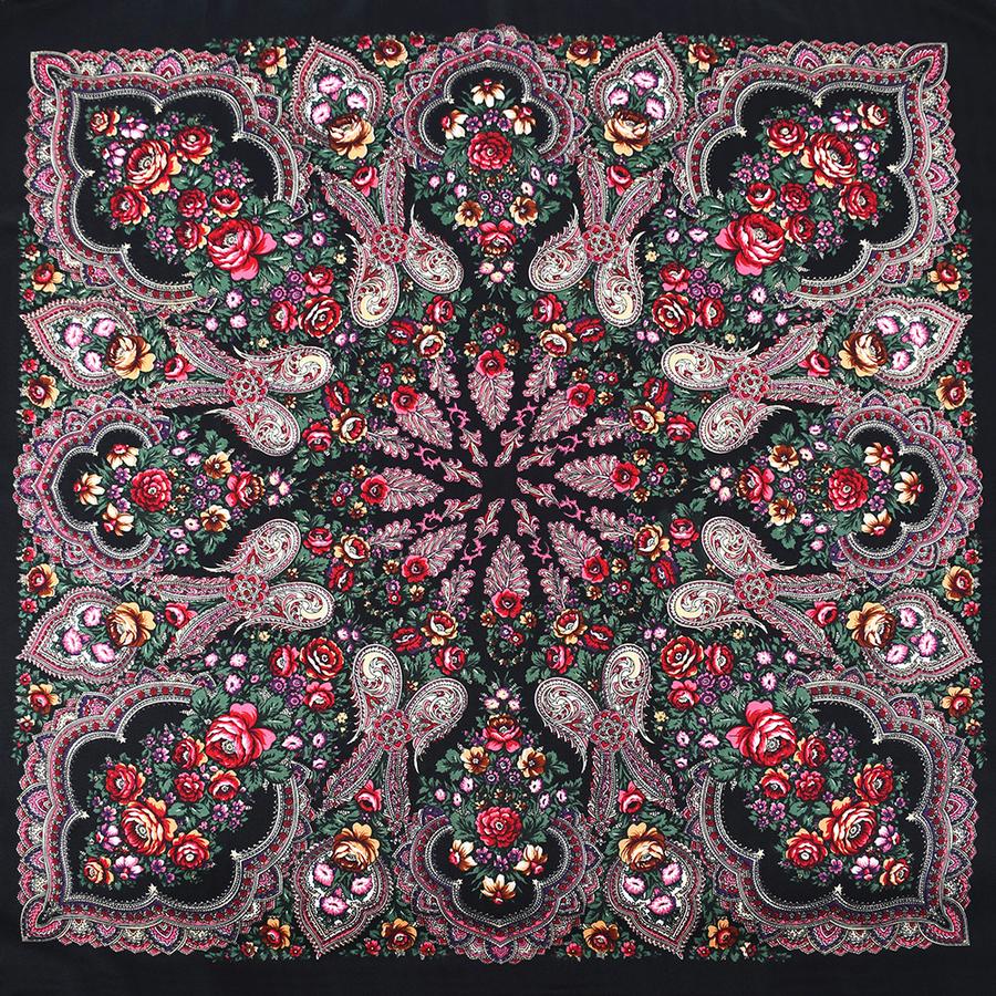 National Style Women's Large Scarf Travel Shawl Warm Air Conditioning Towel Sunscreen Wrap Xinjiang Russia Printed Scarf