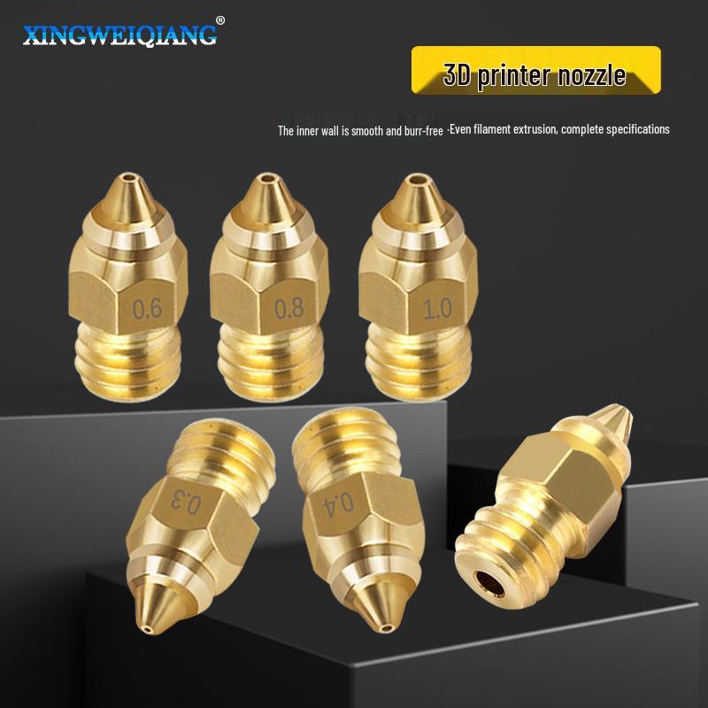 1.75mm Stainless Steel Brass Nozzle for 3D Printer