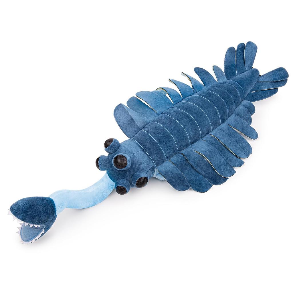 ZHONGXIN MADE Ancient Creatures Series Realistic Opabinia Regalis Plush Toy with Soft Tentacles Oversized Stuffed Animal Cambrian Sea Creature for