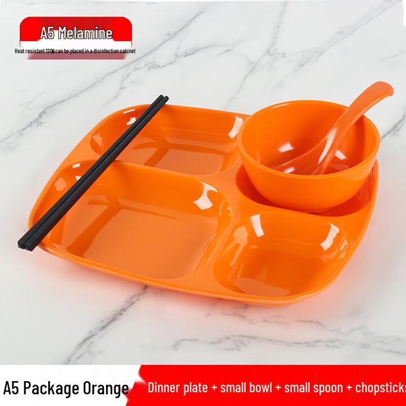 A5 Divided Melamine Cafeteria Tray