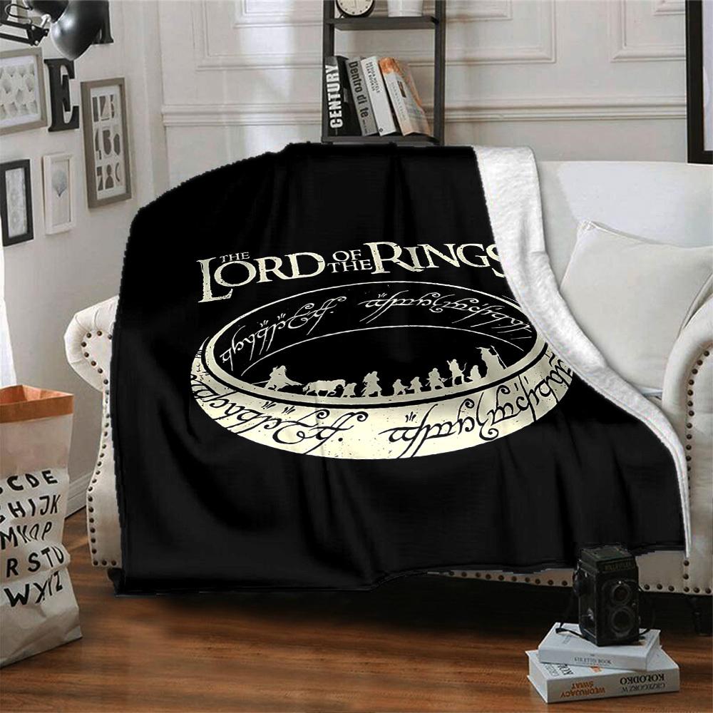 1pc Lord of the Rings Flannel Blanket Soft Warm Throw for Home, Office, Travel, All-Season Cozy Bedding GiftL1308