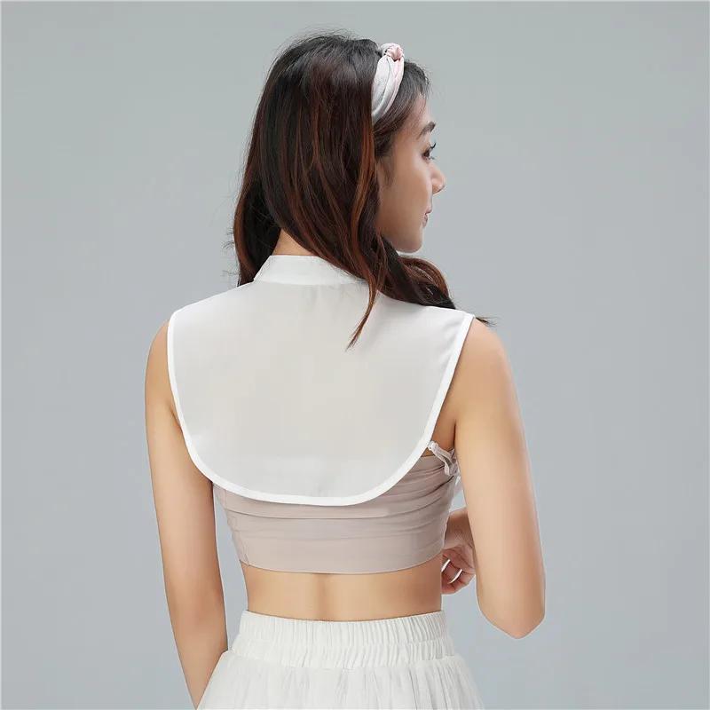 Perfect Match Fashion Bowknots Fake Collar Tie Ladies White Shirt Detachable False Collar Lapel Blouse Top Decor Clothes Accessories
