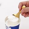 Cute Stainless Steel Spoon Short Handle Gold Ice Cream Tea Coffee Spoon Kids Spoon Kitchen Condiment Spice Scoop