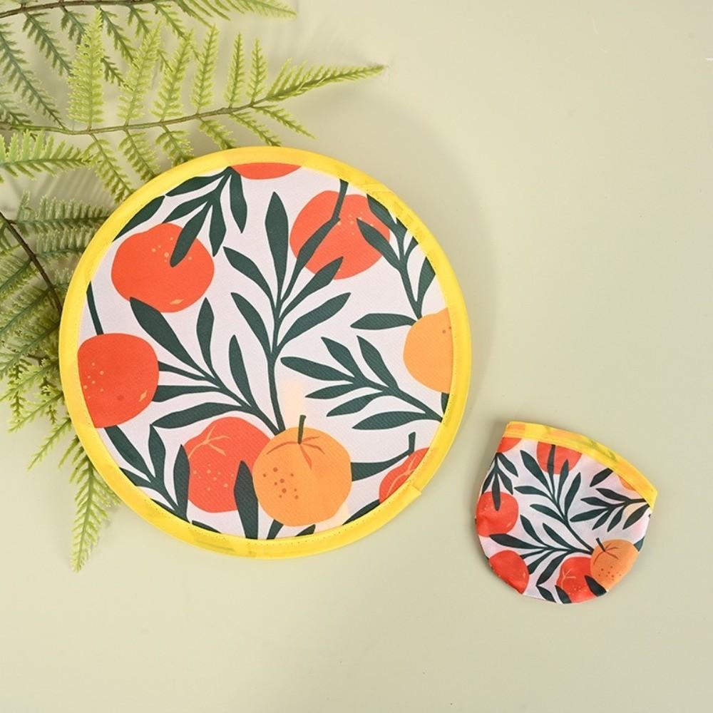 Round Shape Round Foldable Hand Fans Flower Pocket Fans Portable Folding Fan Home Room