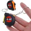 PULABO Retractable Ruler Tape Measure Tool Keychain Mini Pocket Size Metric 1 Meter Measuring Tape Practical
