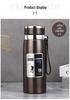 Large 316 Stainless Steel Thermos Mug, Portable Car Water Bottle, Student Cup, Outdoor Tea Infuser for Men & Women