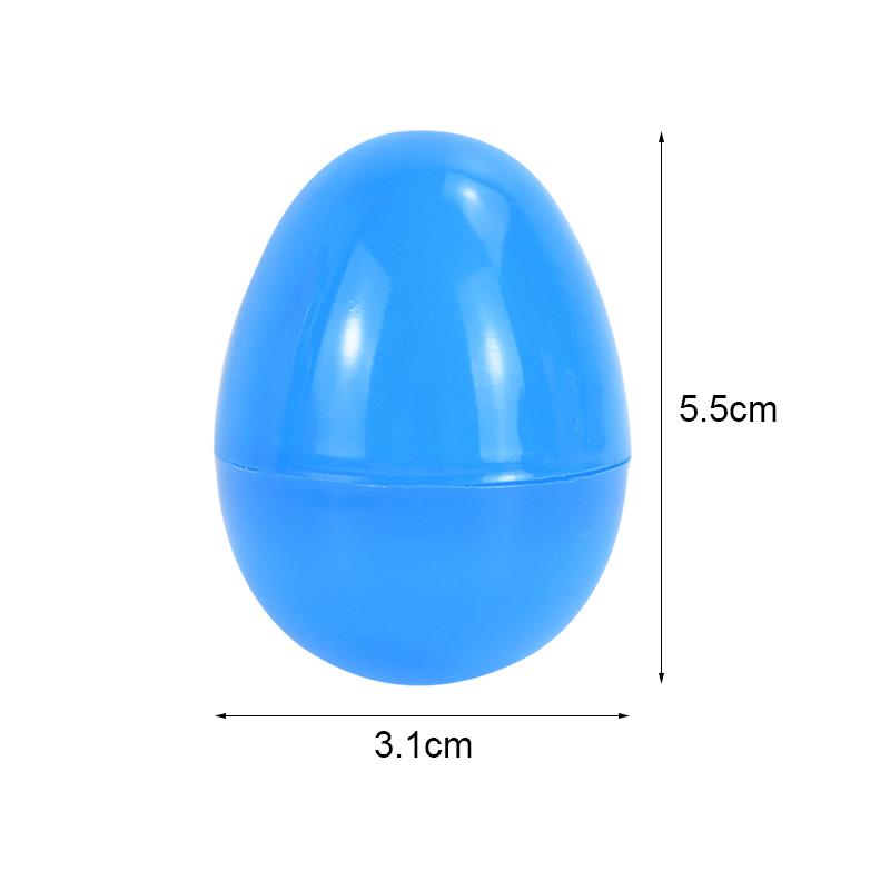 12Pcs Plastic Easter Eggs Fillable Kids Toy Candy Gift Packaging Box Happy Easter Party Home Decoration Birthday Party Supplies