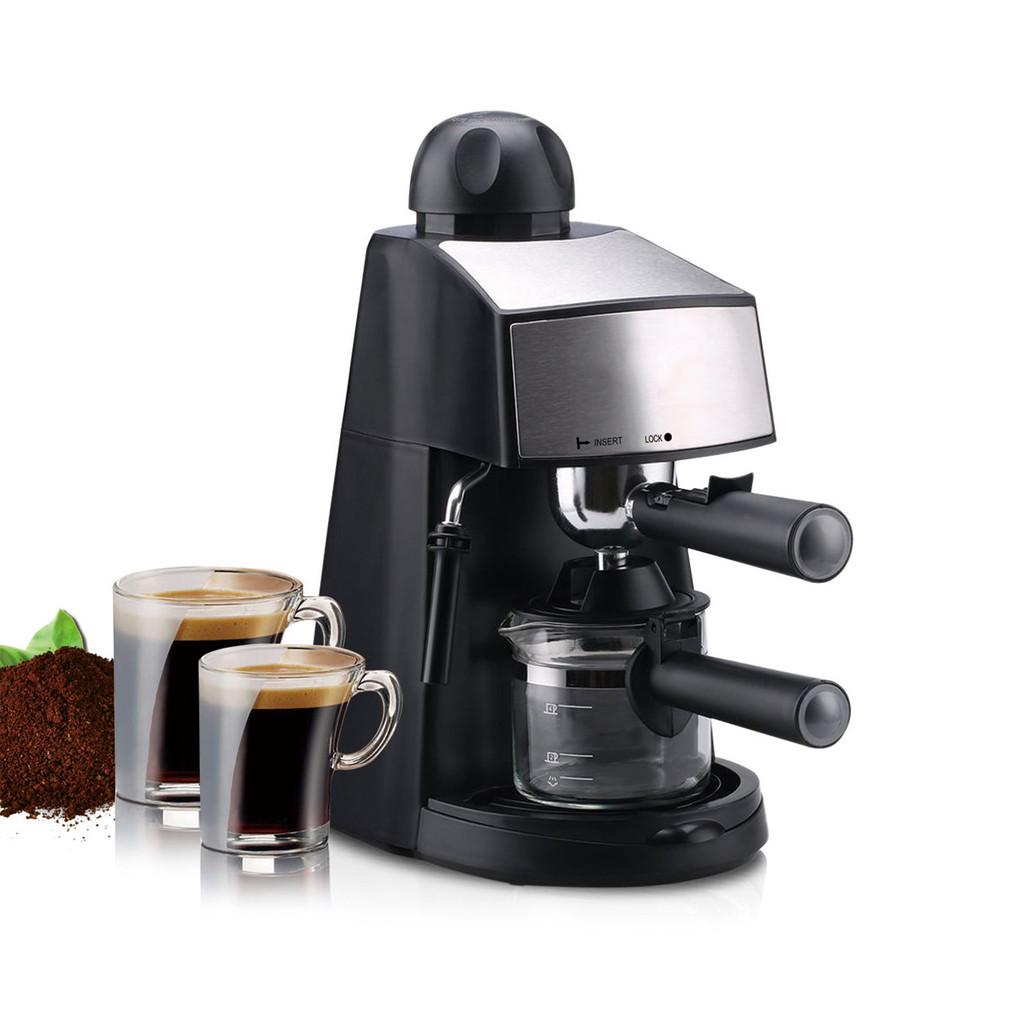 110V/220V Ekspres do kawy Mały Domowy Automatyczny Mielący Zintegrowany Ekspres do Espresso Spieniacz do Mleka na Parę