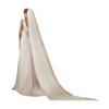 Velo da sposa in rete monostrato extra lungo per banchetto nuziale Bellissimo velo da sposa Velo da festa con pettine Accessori per indumenti