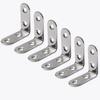 10PCS 90 Degree Angle Corner Brackets Stainless Steel Corner Brace Fastener Wall Brackets Hanger for Shelves,Table,Chair