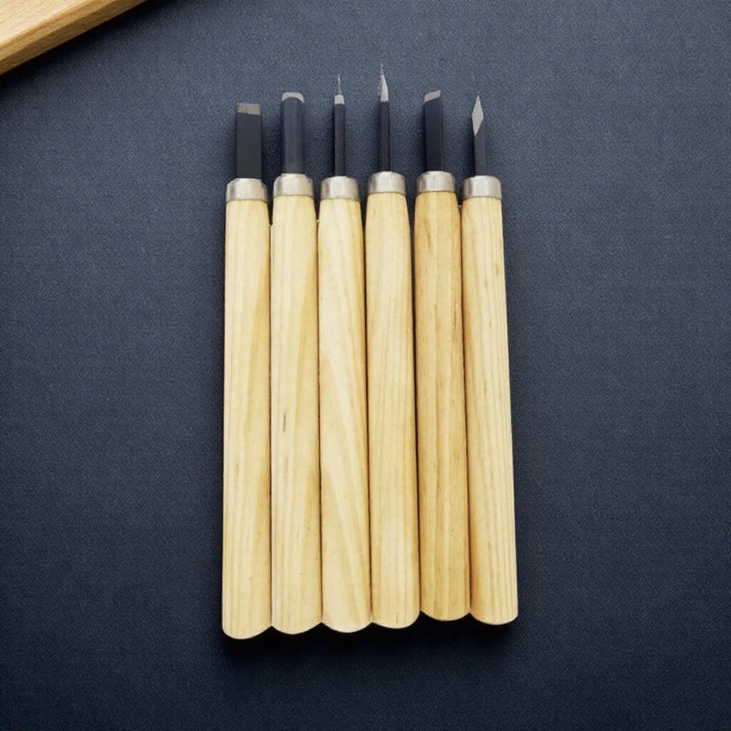 3/6/12PCS Wood Carving Chisel Set Woodworking Tools Hand Chisels Wood Gouges for Woodworkers Professional Wood Carving Tools Kit