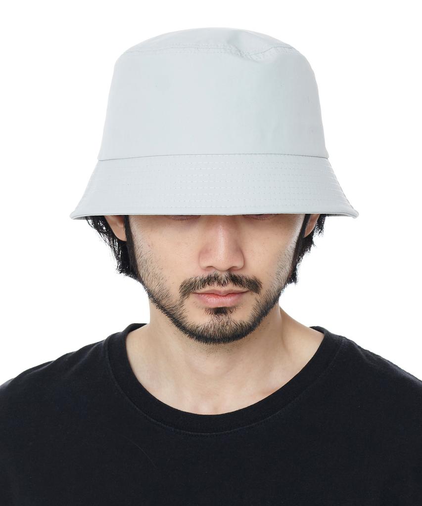 Luoeseupaeg Oversized Nylon Bucket Hat (Light Grey)