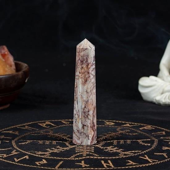 

Rosset Natural Jasper Wand для исцеления, медитации, балансировки чакр, Рейки, домашнего декора,