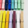 200Pcs Assorted Color Home Wooden Clip Practical Colorful Wood Photo Office Note Clamp