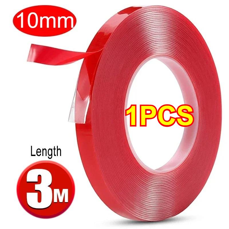 Car Strong Double Sided Adhesive Stickers Tape Nano Transparent Reusable Waterproof Auto Tape Clean Tools Car Protect Sticker