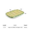 JINMEILI Melamine Imitation Bamboo Woven Plate