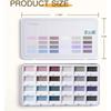 1 SET Fuumuui 24-Farben Deckende Halbfeuchte Solide Aquarellfarbe Set Künstlerbedarf für Künstler Anfänger Malerei Hobbyisten Malerei