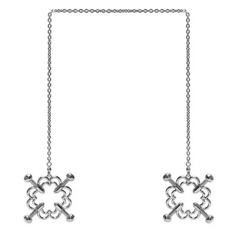 Nastavitelné klipy na bradavky z nerezové oceli Erotické zboží Stimulace bradavek Prsní bondage Omezení Fetiš Bdsm Sexuální hračka pro ženu