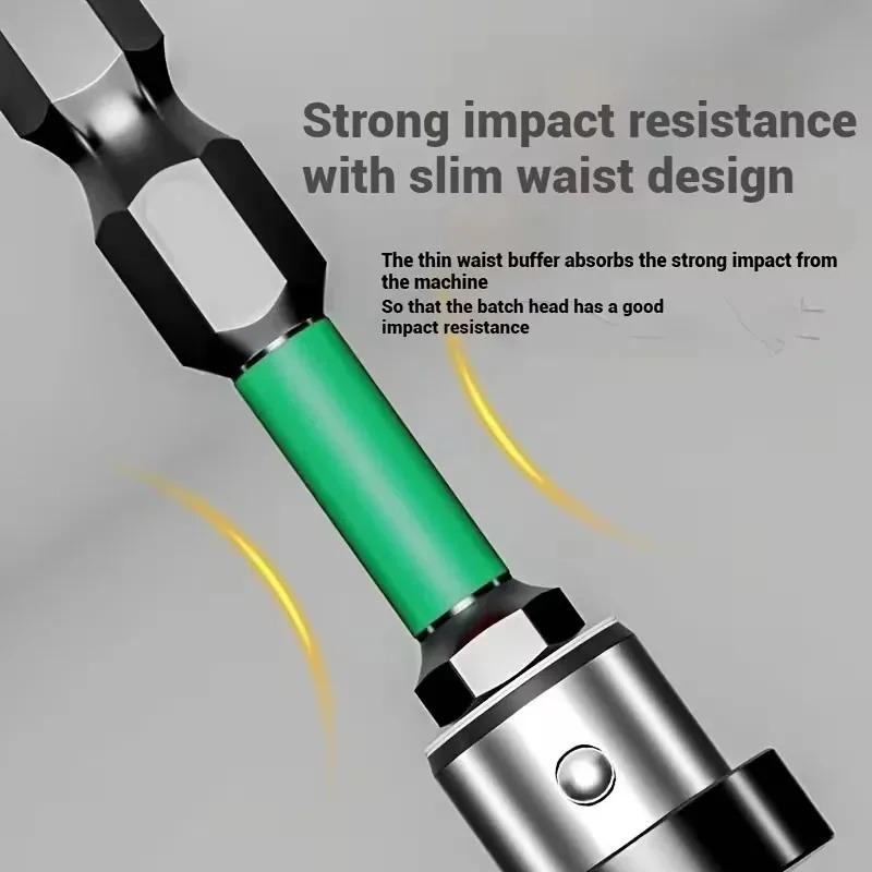Magnet Plasterboard Screwdriver Bit Magnetic Positioning Batch Head Drill Bit Set Hex Shank Drywall Locating Screw Drilling Tool
