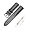 [Jumpsunfun] Watch Band 12mm~24mm Genuine Leather Watch Strap Calf Leather Watch Strap Universal Watch Replacement Bell (With Instruction Manual and