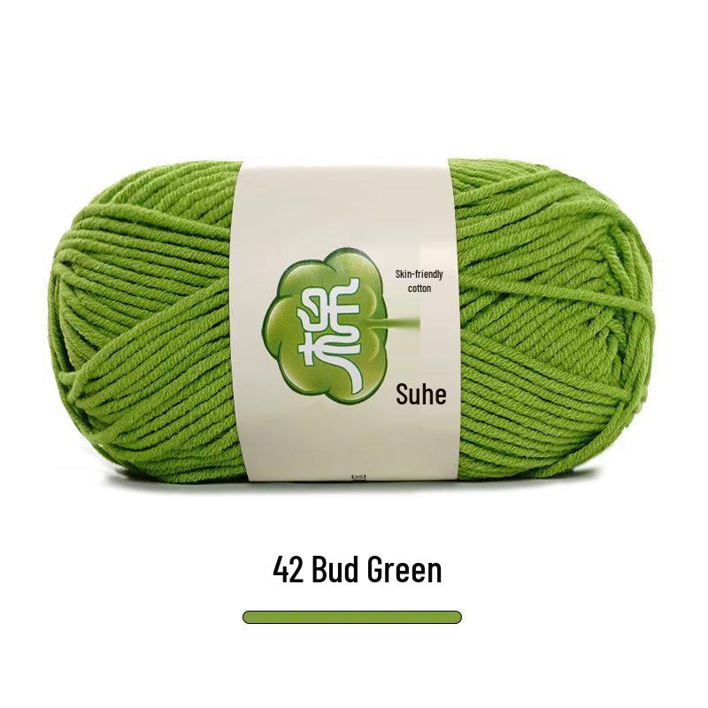 Suhe 5-Ply Combed Cotton Yarn for Children's Hand-Knitted Dolls & Blankets