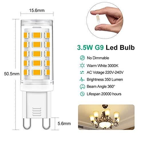 Ampoule LED G9 - 3.5W - Blanc Chaud 3000K - Économie D'énergie - 25000 Heures De Vie