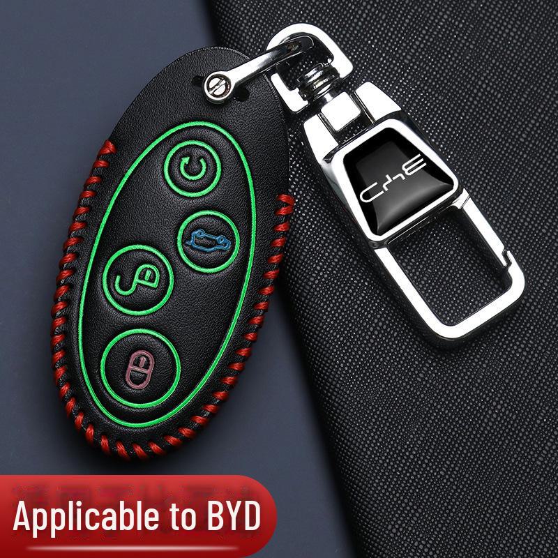 Luxury Key Cover for BYD Cars: Qin, Song Pro, Han, Dolphin, Yuan, UP, Seal & Seagull Models