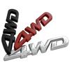 3d Metal 4WD Logo Rear Boot Trunk Badge Emblem Tailgate Car Sticker Decals for Toyota RAV4 Accessories