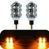 8mm Mini Motorcycle Led Turn Signal Lights 4 LED Flasher Blinker Indicator Lamp For Honda Yamaha Cafe Racer 12V Turn Signal Lamp