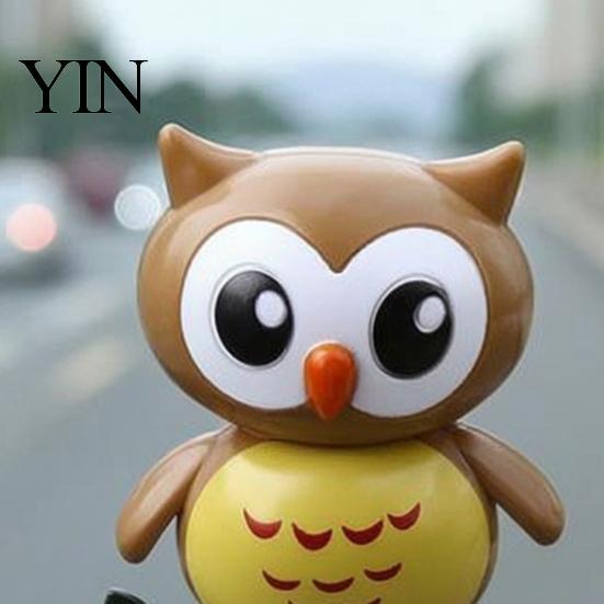 Solar Shaking Head Toy Funny Dancing Duck Toys, Creative Fun Swinging Stable Base Car Ornament Owl Decorations Desktop Ornaments Interior Cute