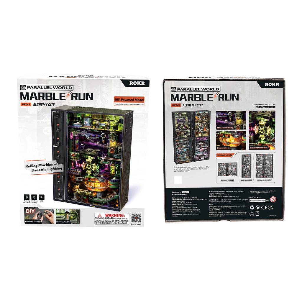 ROBOTIME ROKR Alchemy City Marble Run Mechanical 3D Puzzle MR04S