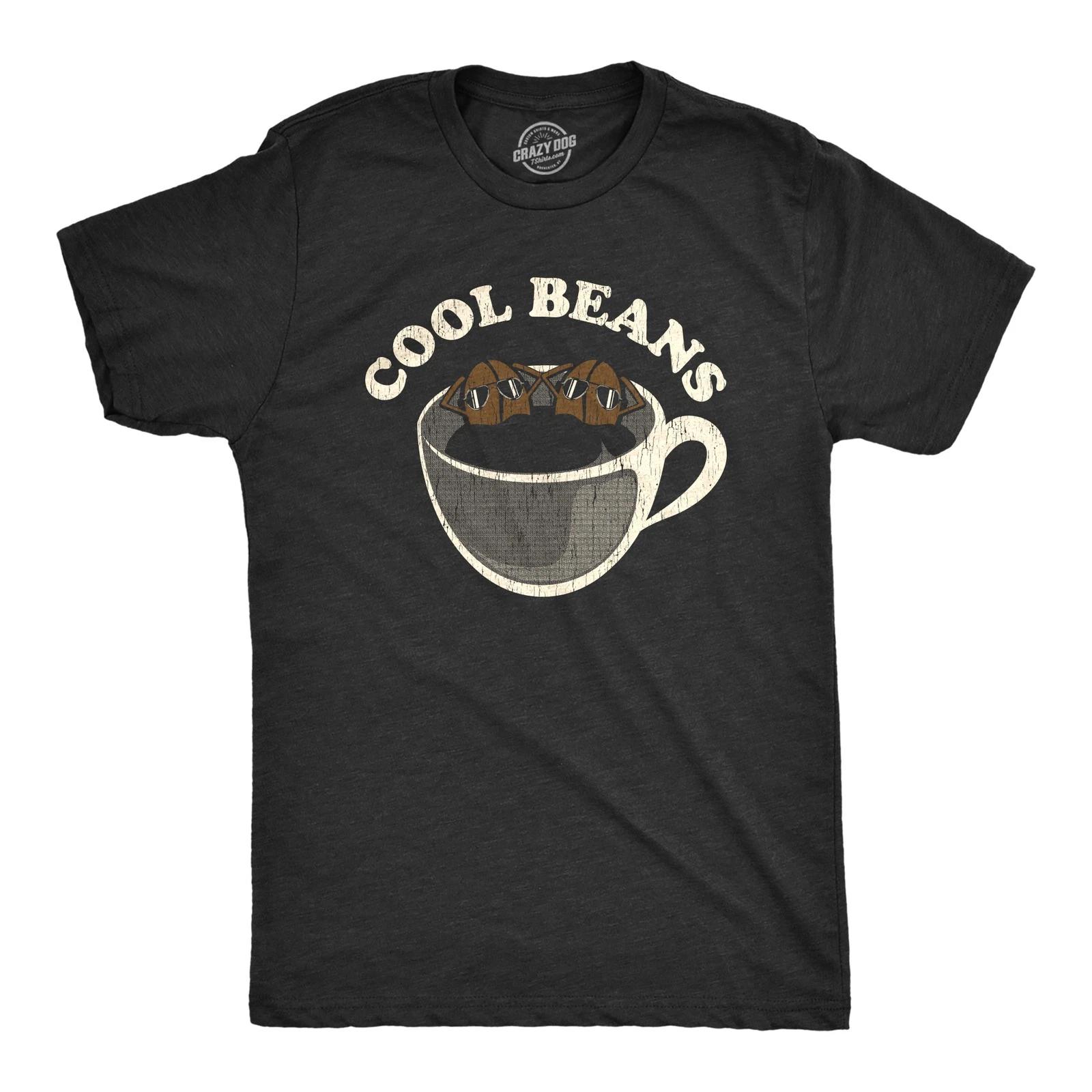 Мужская футболка Cool Beans Смешная для любителя кофе Бариста Графическая футболка M