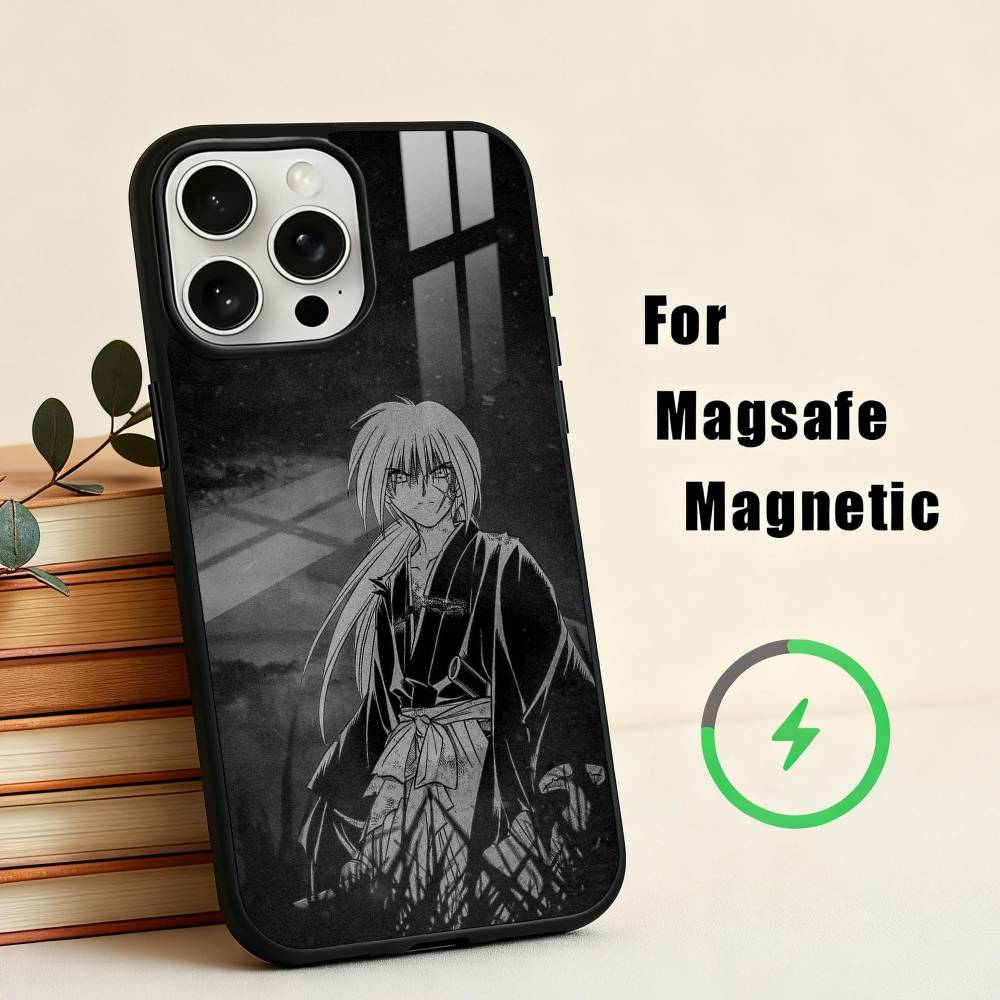 Anime R-Rurouni K-Kenshin-N Phone Case For iPhone17,16,15,14,13,12,11 Plus,Pro Max Magnetic For Magsafe Wireless Charging