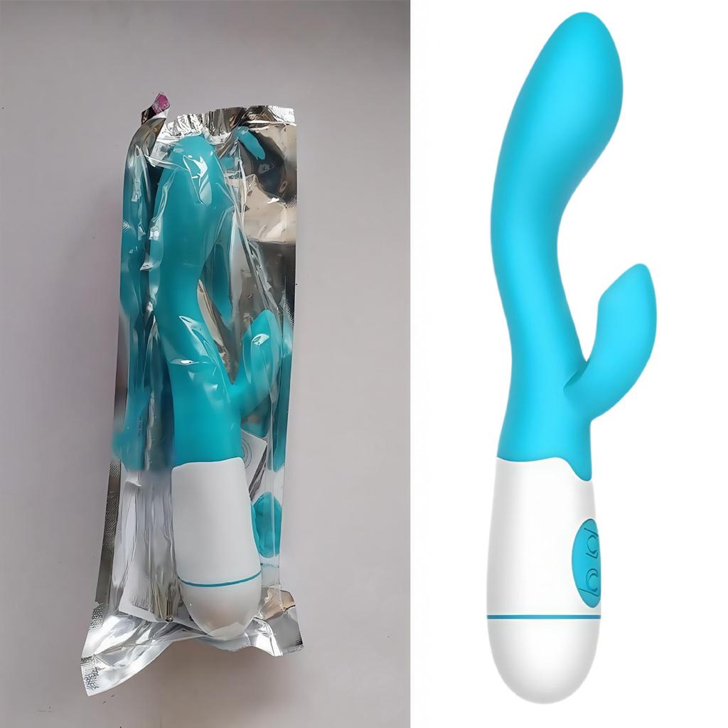 Rechargeable Silicone Dual Vibration G-Spot Vibrator for Women - Masturbation Massager