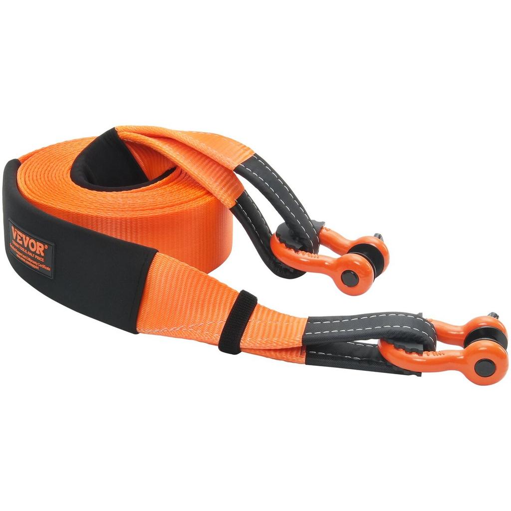 Heavy Duty Tow Strap Recovery Kit 3" X 30 Ft (MBS-36,000 Lbs) Tree Saver Winch Strap, Triple Reinforced Loop & Protective Sleeves & Storage Bag , 3/4"