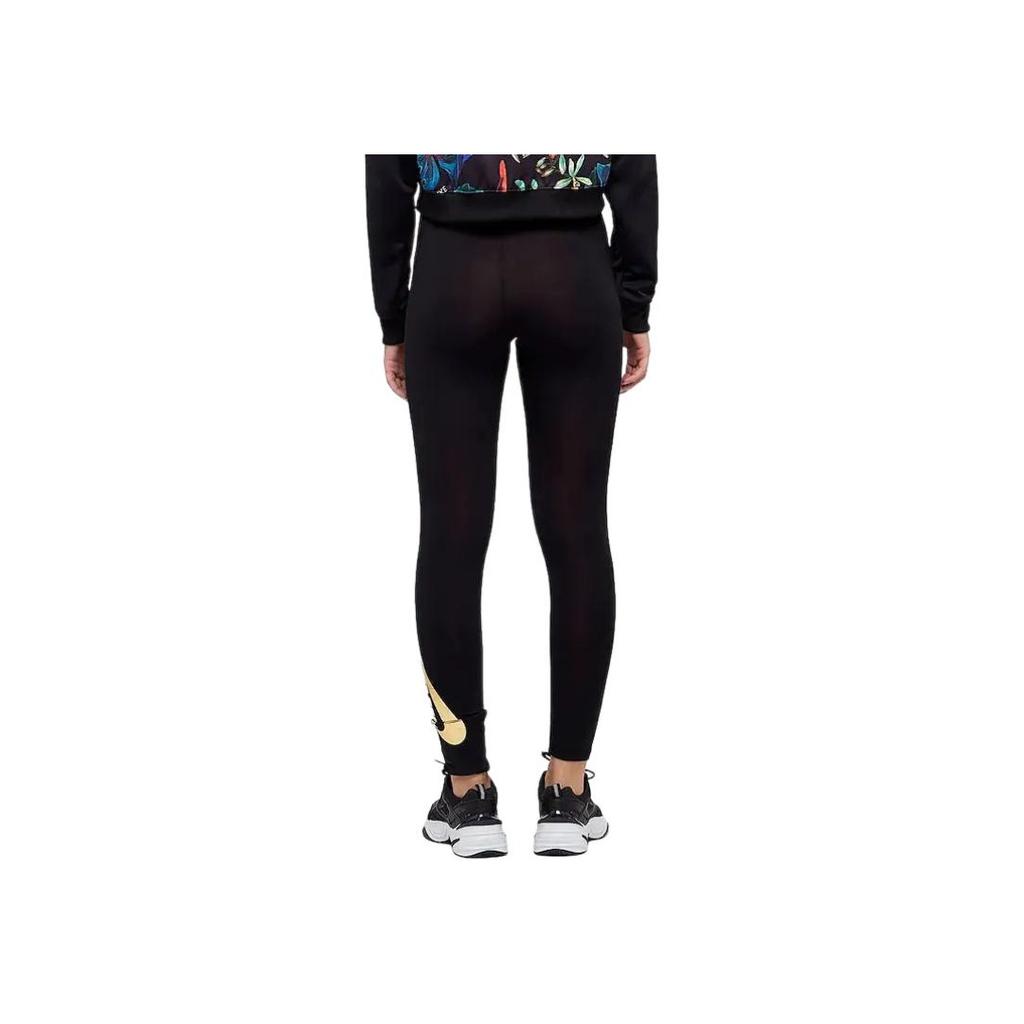 Nike Letter Print Training Leggings Women Leggings Black AQ7873-010