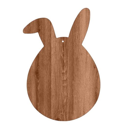 Easter Deviled Egg Platter Bunny Shape Wooden Serving Tray 21 Holes Deviled Eggs Holder Serving Platter for Easter Party Spring Holiday