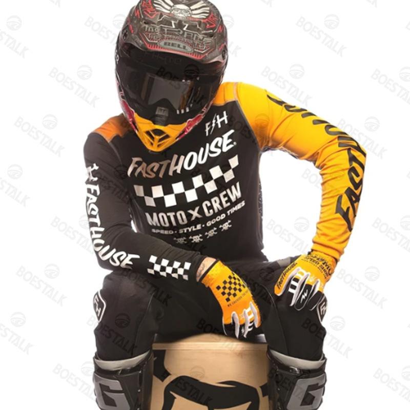 2024 nové pánské off-road motocyklové sportovní tričko FASTHOUSE horský bike MTB downhill oblek