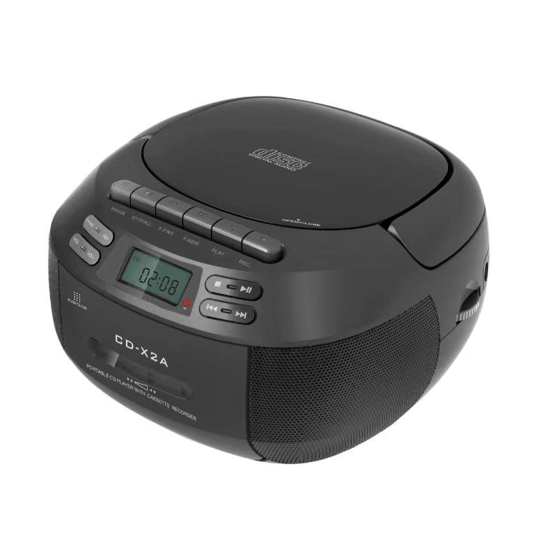 Portable Bluetooth Cassette Radio & CD Player with USB, Recording, and A-B Repeat Functionality