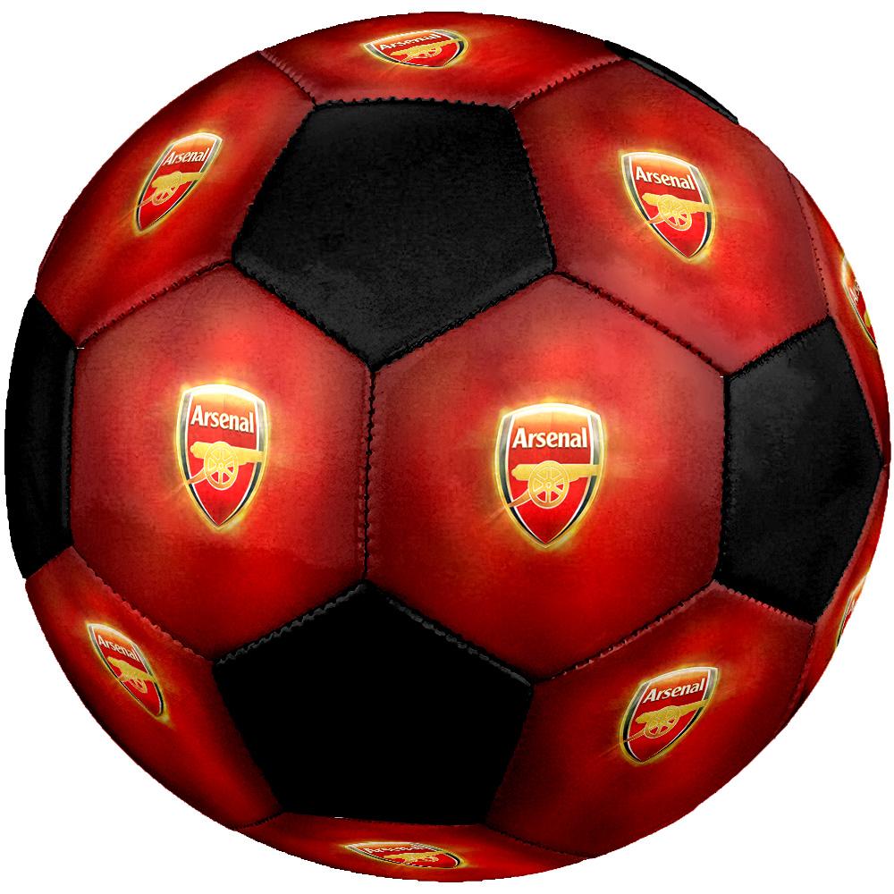 Arsenal Football Club Pallone da Calcio Colorato Per Tutte le Età Cucito a Macchina PVC Pronto per la Competizione Resistente Alto Rimbalzo.TAGLIA5