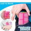 1Pcs Moisture Proof Pill Organizer Portable Medicine Vitamin Holder Box For Daily Use Pocket Purse Pill Case