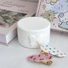 1ks INS roztomilá kulatá úložná krabička s mašlí pro makronky, kawaii dívky, šperky, sponky do vlasů, prachotěsná krabička, cestovní přenosný organizér na drobnosti