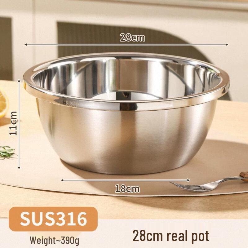 

ZISIZ Food Grade 304 Stainless Steel Bowl